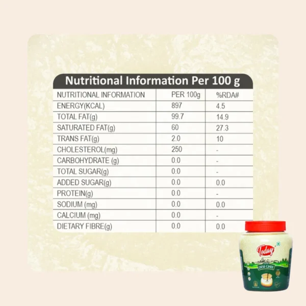 Buffalo Desi Ghee - JAR (Agmark Certified)