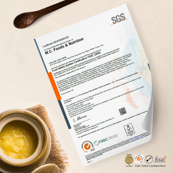 Buffalo Desi Ghee - TETRA (Agmark Certified)